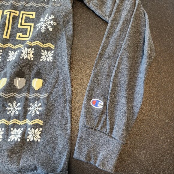 UFC Knights Happy Holidays Long Sleeve T-Shirt Christmas Unisex Medium Champion - Picture 5 of 10